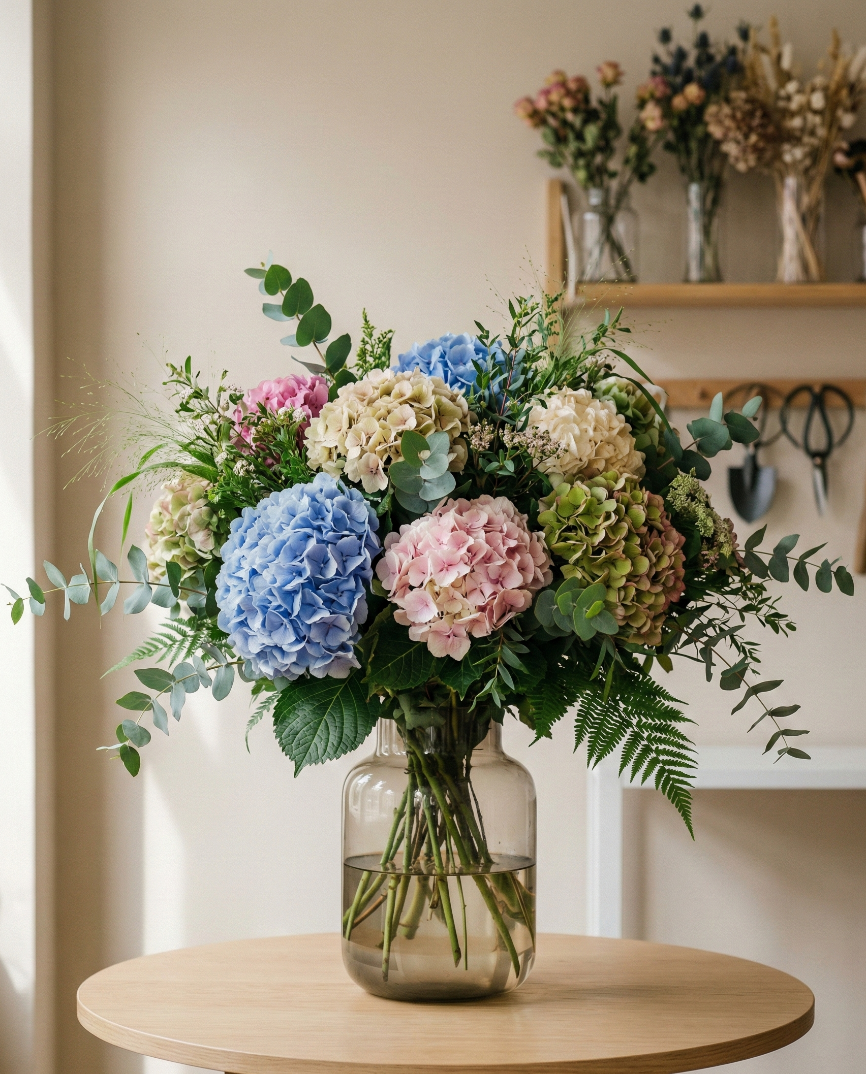 Bouquet d'Hortensias - "Un Dimanche à Paris"